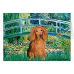 Dachshund (LHSable) - Bridge Greeting Card