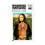 Dachshund (LHSable) - Mona Lisa postage