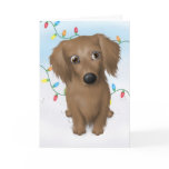 Dachshund (Long Hair) Christmas cards