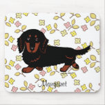 Dachshund Long Haired Black and Tan Mousepad