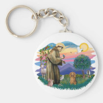 Dachshund (long haired sable) keychains