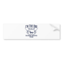 Dachshund Longhaired bumper stickers by Pawdboy Dachshund Longhaired bumper stickers
