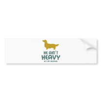 Dachshund Longhaired bumper stickers by Pawdboy Dachshund Longhaired bumper stickers