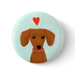 Dachshund Love buttons