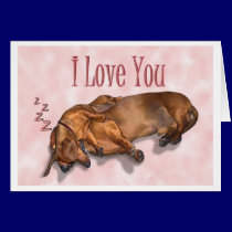 Dachshund Love cards