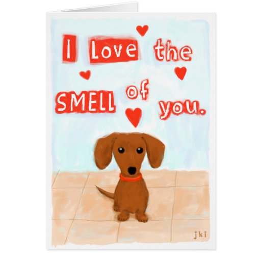Dachshund Love Card