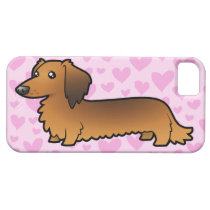 Dachshund Love (longhair) iPhone 5 Covers