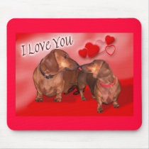 Dachshund Love mousepads by relativeperceptions Dachshund Love mousepads