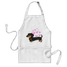 Dachshund Love (smooth coat) Aprons