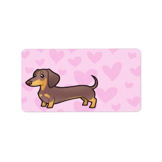 Dachshund Love Return Address Label