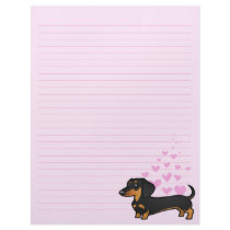 Dachshund Love (smooth coat) Letterhead Design