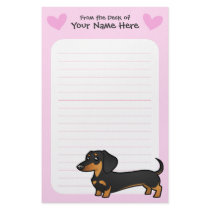 Dachshund Love (smooth coat) Stationery Design