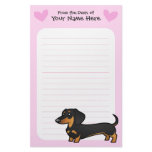 Dachshund Love (smooth coat) Stationery Design