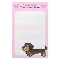 Dachshund Love (wirehair) Stationery Paper