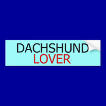 Dachshund Lover Bumper Sticker bumper stickers