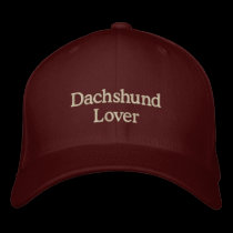 Dachshund Lover embroidered hats by kokobaby Dachshund Lover embroidered hats
