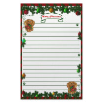 Dachshund Merry Christmas Stationary! stationery by CritterCreationsbyCW Dachshund Merry Christmas Stationary! stationery