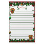 Dachshund Merry Christmas Stationary! Custom Stationery