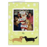 Dachshund Mistletoe Kiss Template Cards