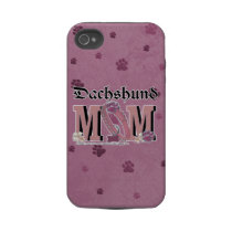 Dachshund MOM Tough Iphone 4 Cases
