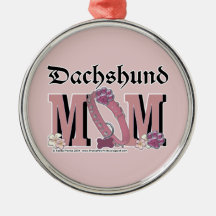 Dachshund MOM Christmas Tree Ornament