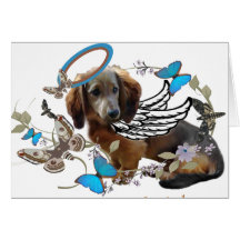 Dachshund Momma's Lil Angel Cards
