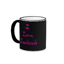 Dachshund Mug by sharpcreations Dachshund Mug