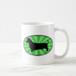 Dachshund Oval Green-Starburst-Wash Mug