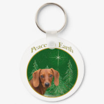 Dachshund Peace keychains