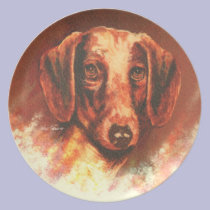 Dachshund portrait by Nate Owens plates