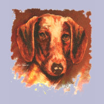 Dachshund Portrait by Nate Owens t-shirts