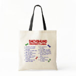 Dachshund Property Laws 2 Canvas Bags