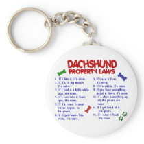 Dachshund Property Laws 2 Key Chains