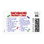 Dachshund Property Laws 2 Postage Stamp