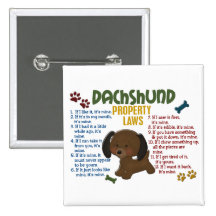 Dachshund Property Laws 4 Button