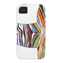 Dachshund - Psychedelic Zbra Doxie Vibe iPhone 4 Cases