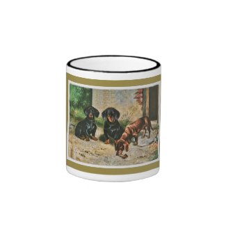 Dachshund Puppies Coffee Mug