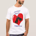 Dachshund Puppy Love t-shirts by blawhorn68 Dachshund Puppy Love t-shirts