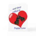 Dachshund Puppy Love Valentine's Day Card by blawhorn68 Dachshund Puppy Love Valentine's Day Card
