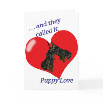 Dachshund Puppy Love Valentine's Day Card
