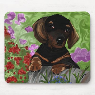 Dachshund Puppy Mousepad by roydox