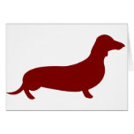 Dachshund (Red) Card