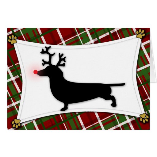 dachshund reindeer christmas card zazzle dachshund reindeer christmas card zazzle