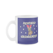 Dachshund Reindeer Frosted Mug