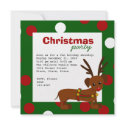 dachshund reindeer invitations