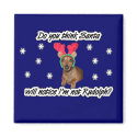 Dachshund Reindeer Magnet