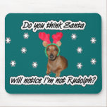 Dachshund Reindeer Mouse Pad mousepads