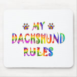 Dachshund Rules Fun Mouse Pad