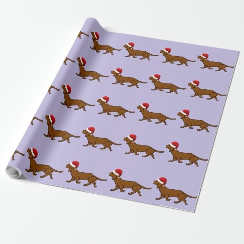 Dachshund Santa Wrapping Paper