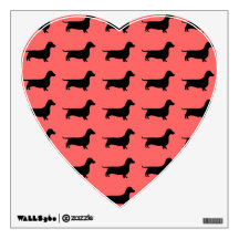 Dachshund Silhouette any color Room Decal